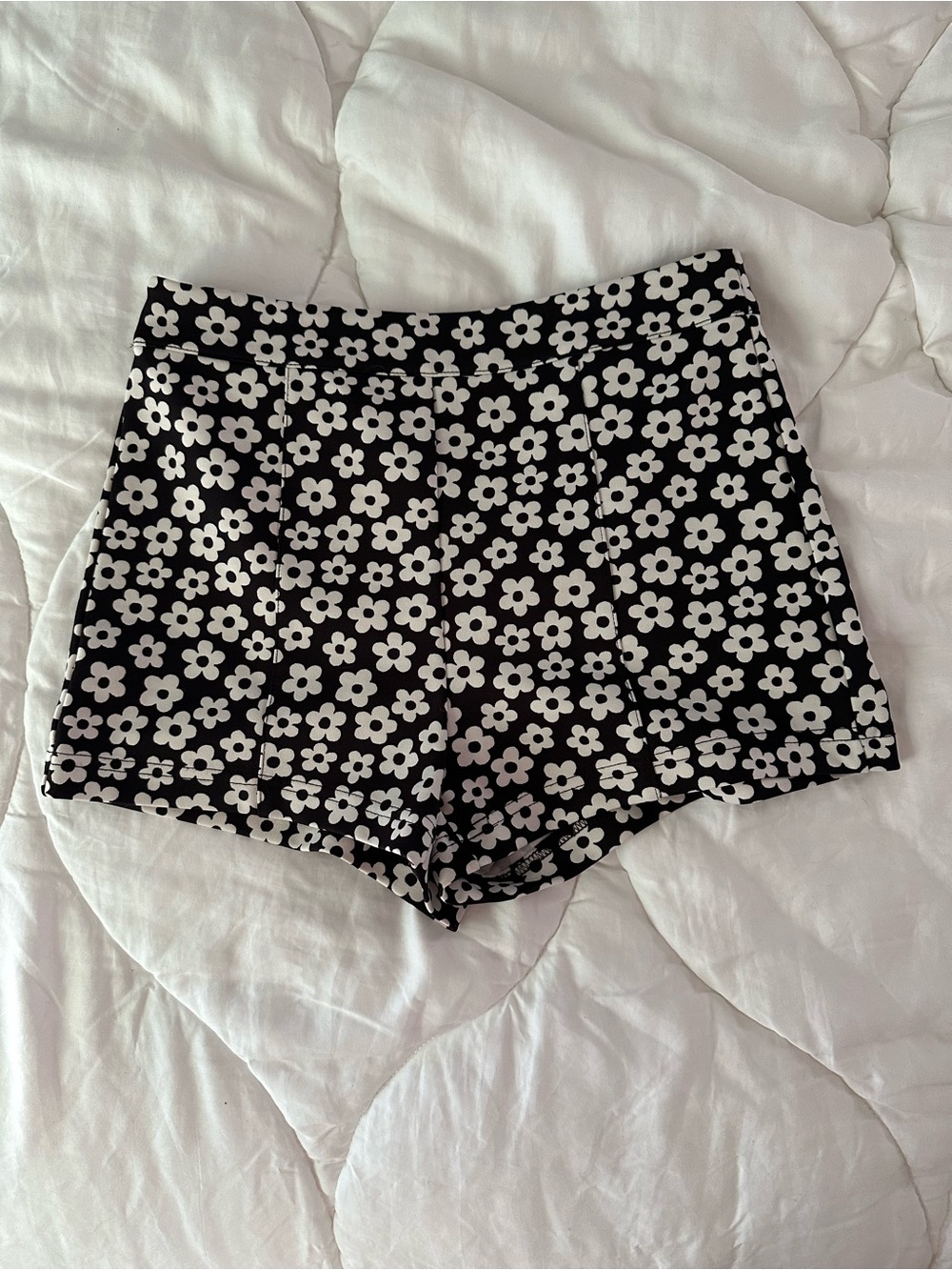 Floral High Waist Short Shorts
